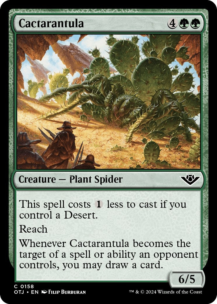 Image for Cactarantula (158) (OTJ) - Magic: The Gathering