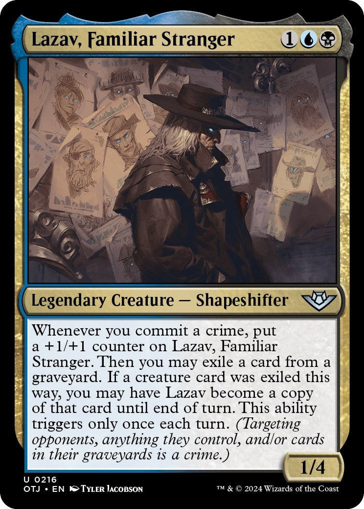 Image for Lazav, Familiar Stranger (216) (OTJ) - Magic: The Gathering