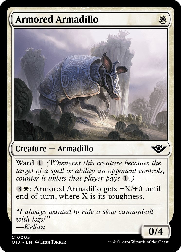 Image for Armored Armadillo (3) (OTJ) - Magic: The Gathering