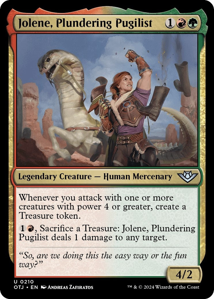Image for Jolene, Plundering Pugilist (210) (OTJ) - Magic: The Gathering