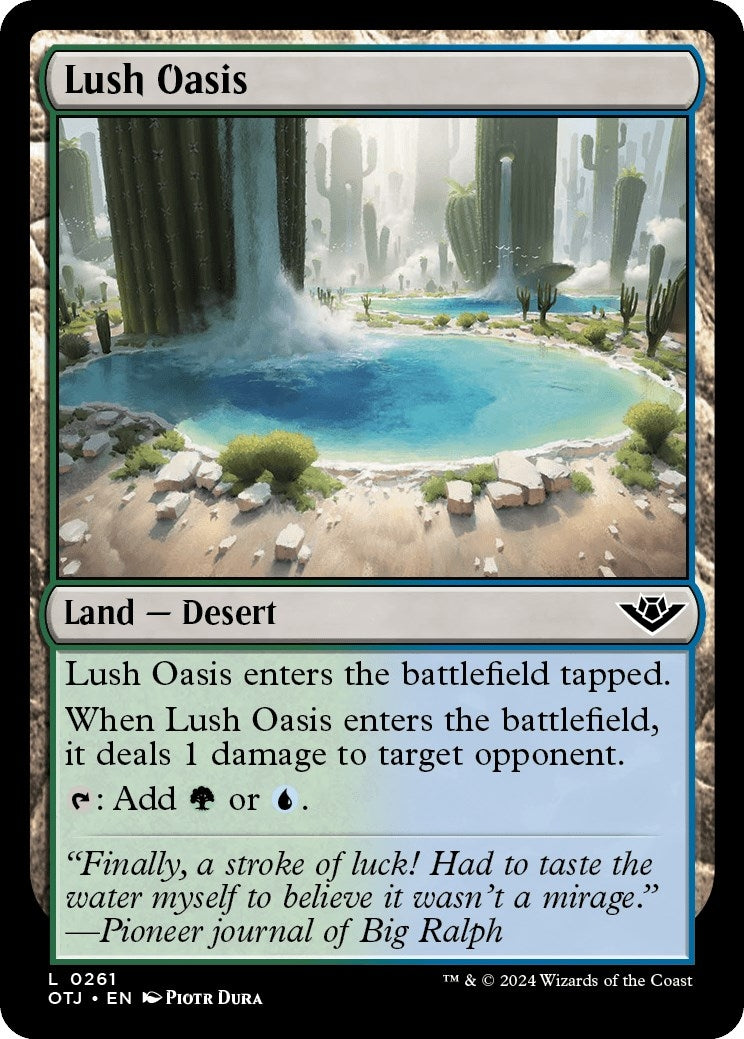 Image for Lush Oasis (261) (OTJ) - Magic: The Gathering