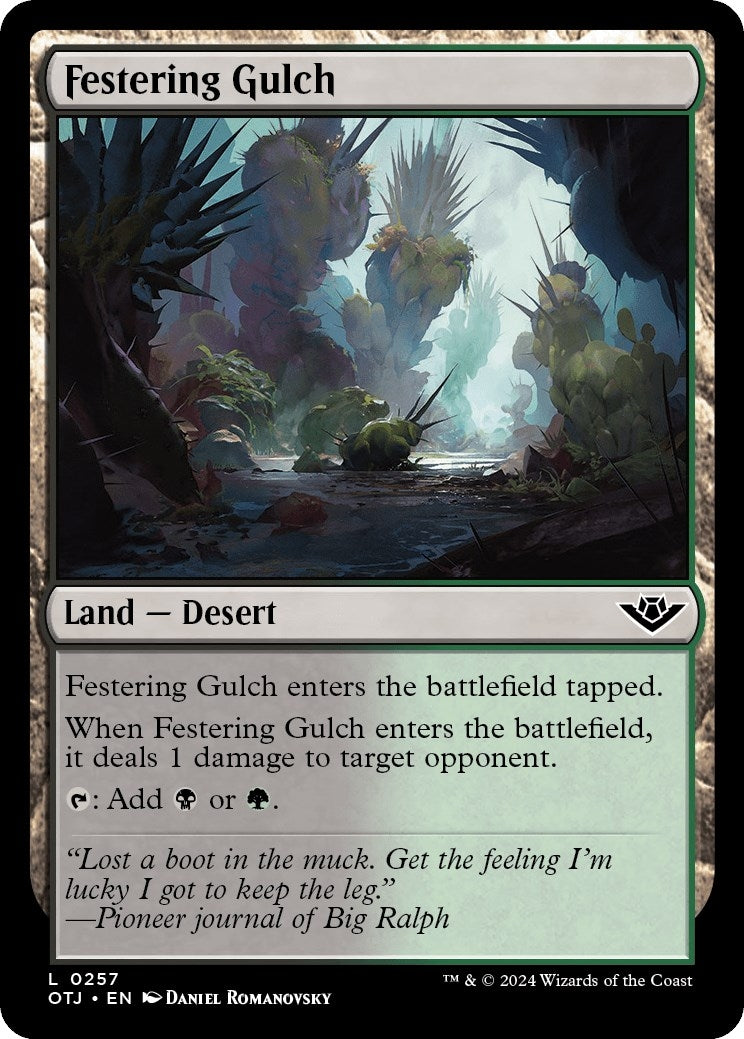 Image for Festering Gulch (257) (OTJ) - Magic: The Gathering