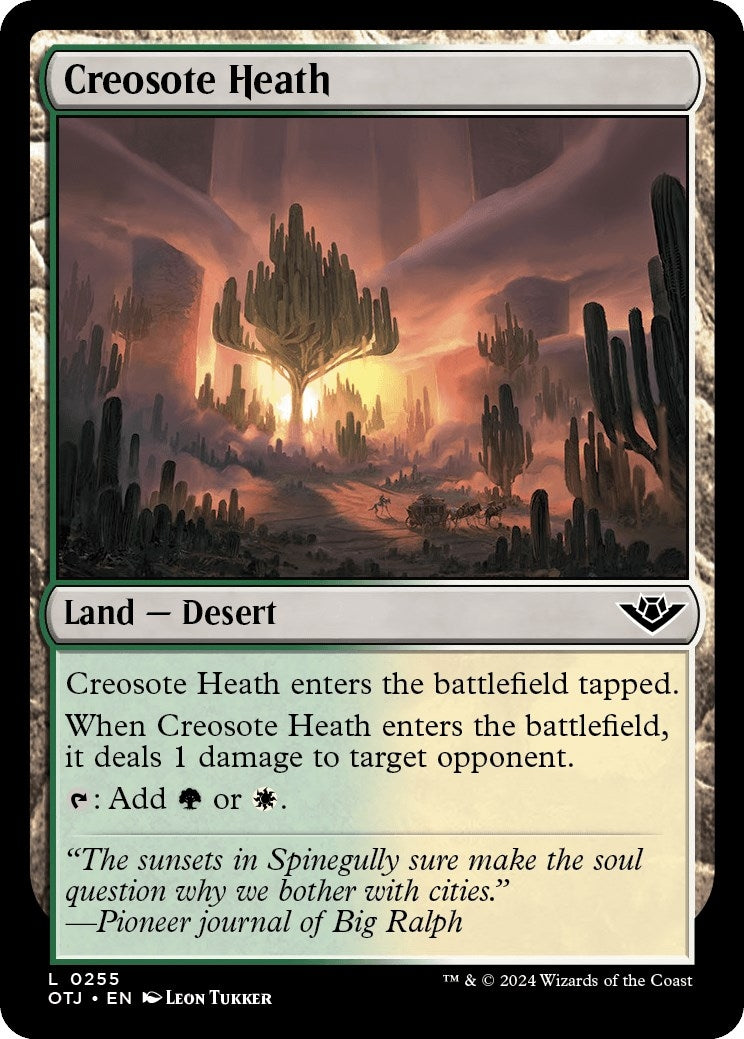 Image for Creosote Heath (255) (OTJ) - Magic: The Gathering
