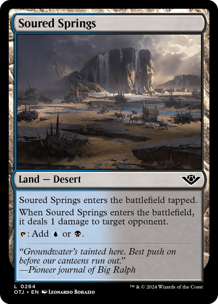 Image for Soured Springs (264) (OTJ) - Magic: The Gathering