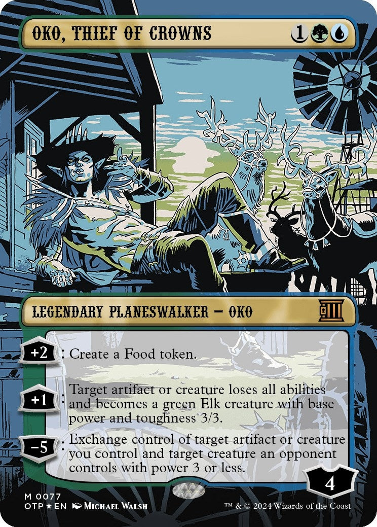 Image for Oko, Thief of Crowns (Textured Foil) (77) (OTP) - Magic: The Gathering