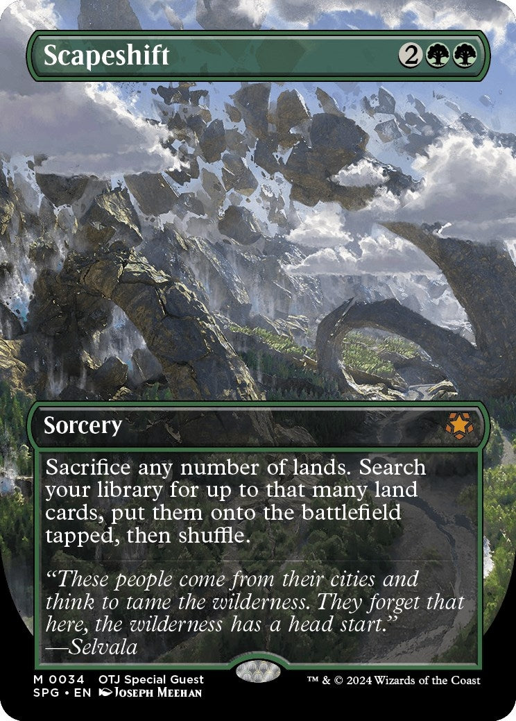 Image for Scapeshift (Borderless) (34) (SPG) - Magic: The Gathering
