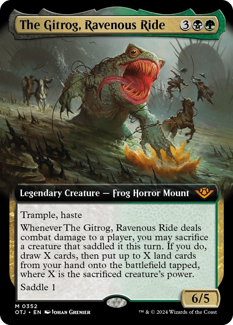 Image for The Gitrog, Ravenous Ride (Extended Art) (352) (OTJ) - Magic: The Gathering