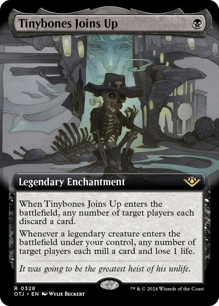 Image for Tinybones Joins Up (Extended Art) (328) (OTJ) - Magic: The Gathering