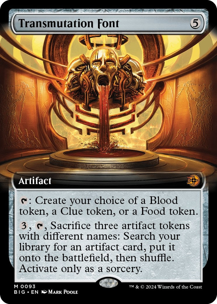 Image for Transmutation Font (Extended Art) (93) (BIG) - Magic: The Gathering