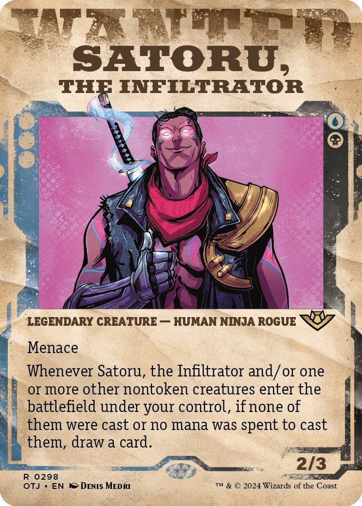 Image for Satoru, the Infiltrator (Showcase) (298) (OTJ) - Magic: The Gathering