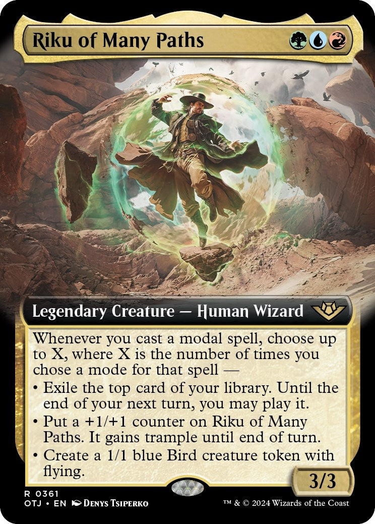 Image for Riku of Many Paths (Extended Art) (361) (OTJ) - Magic: The Gathering