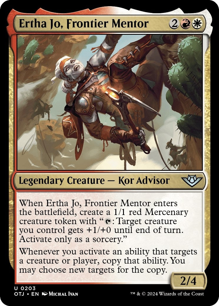 Image for Ertha Jo, Frontier Mentor (203) (OTJ) - Magic: The Gathering