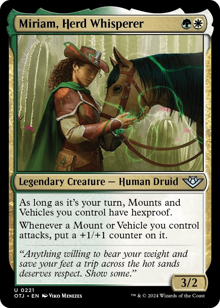 Image for Miriam, Herd Whisperer (221) (OTJ) - Magic: The Gathering