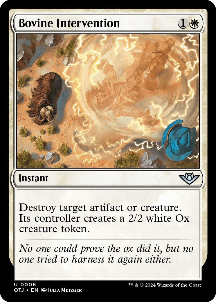 Image for Bovine Intervention (6) (OTJ) - Magic: The Gathering
