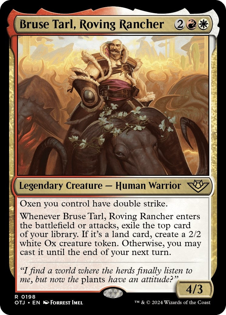 Image for Bruse Tarl, Roving Rancher (198) (OTJ) - Magic: The Gathering