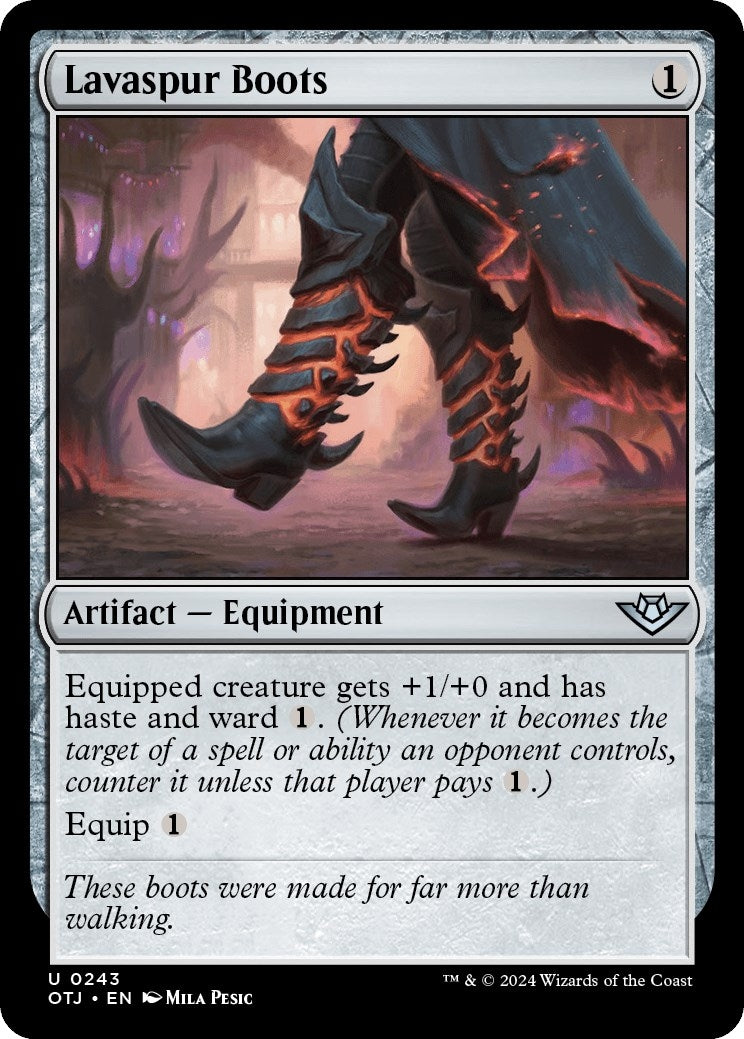 Image for Lavaspur Boots (243) (OTJ) - Magic: The Gathering