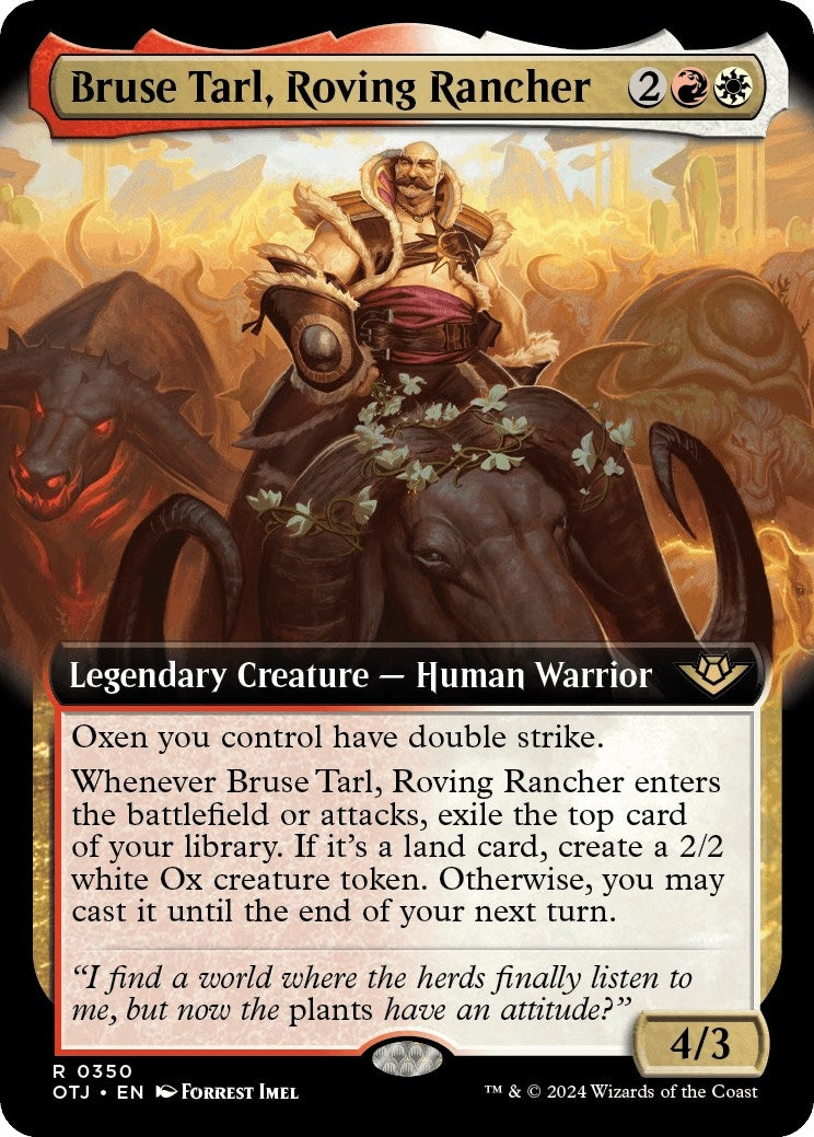 Image for Bruse Tarl, Roving Rancher (Extended Art) (350) (OTJ) - Magic: The Gathering