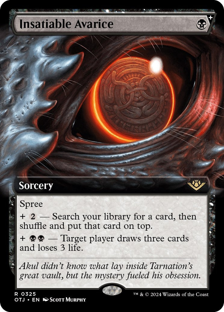 Image for Insatiable Avarice (Extended Art) (325) (OTJ) - Magic: The Gathering
