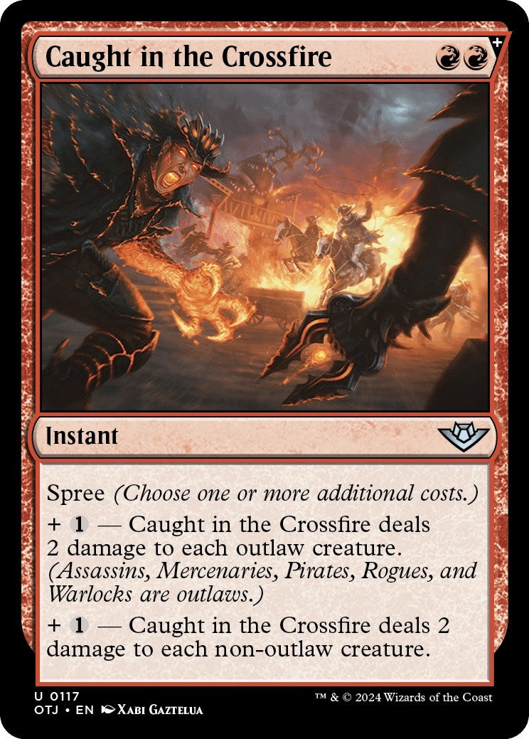 Image for Caught in the Crossfire (117) (OTJ) - Magic: The Gathering