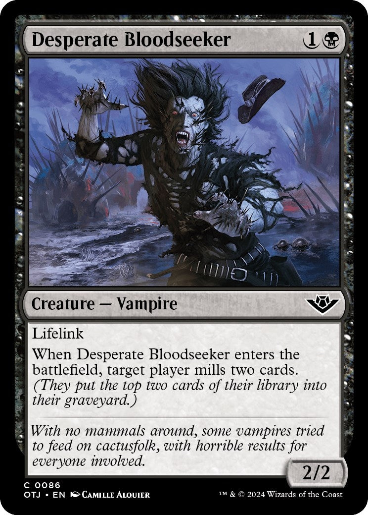 Image for Desperate Bloodseeker (86) (OTJ) - Magic: The Gathering