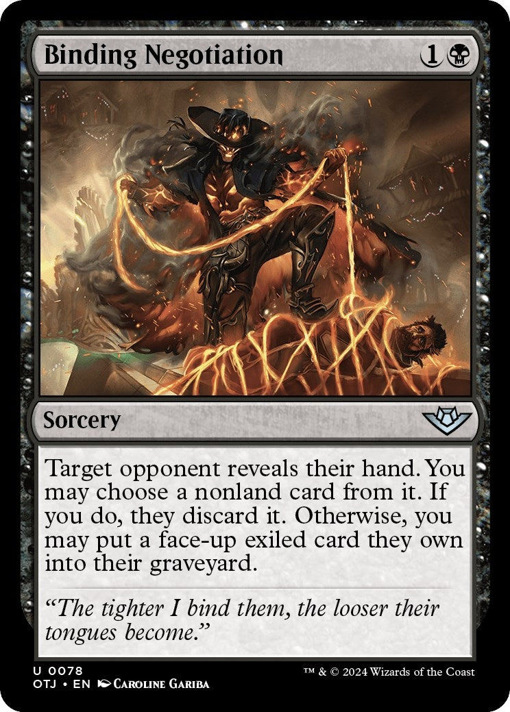 Image for Binding Negotiation (78) (OTJ) - Magic: The Gathering