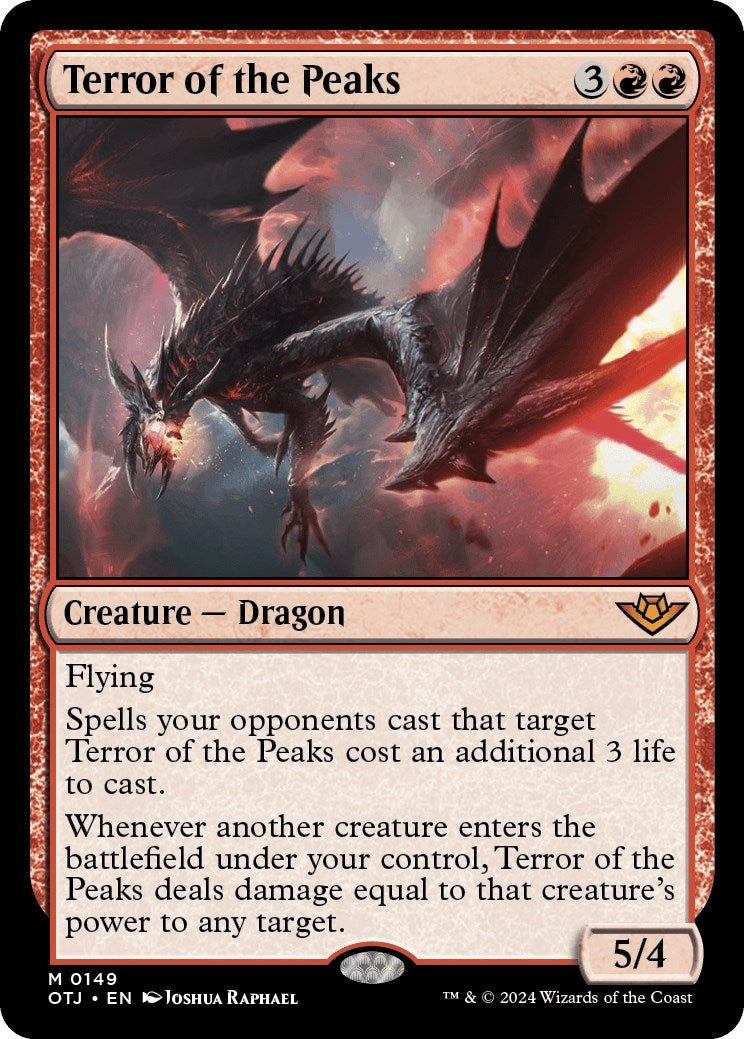 Image for Terror of the Peaks (149) (OTJ) - Magic: The Gathering
