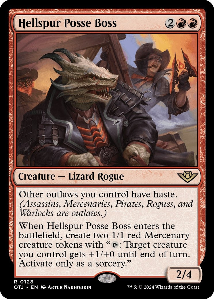 Image for Hellspur Posse Boss (128) (OTJ) - Magic: The Gathering