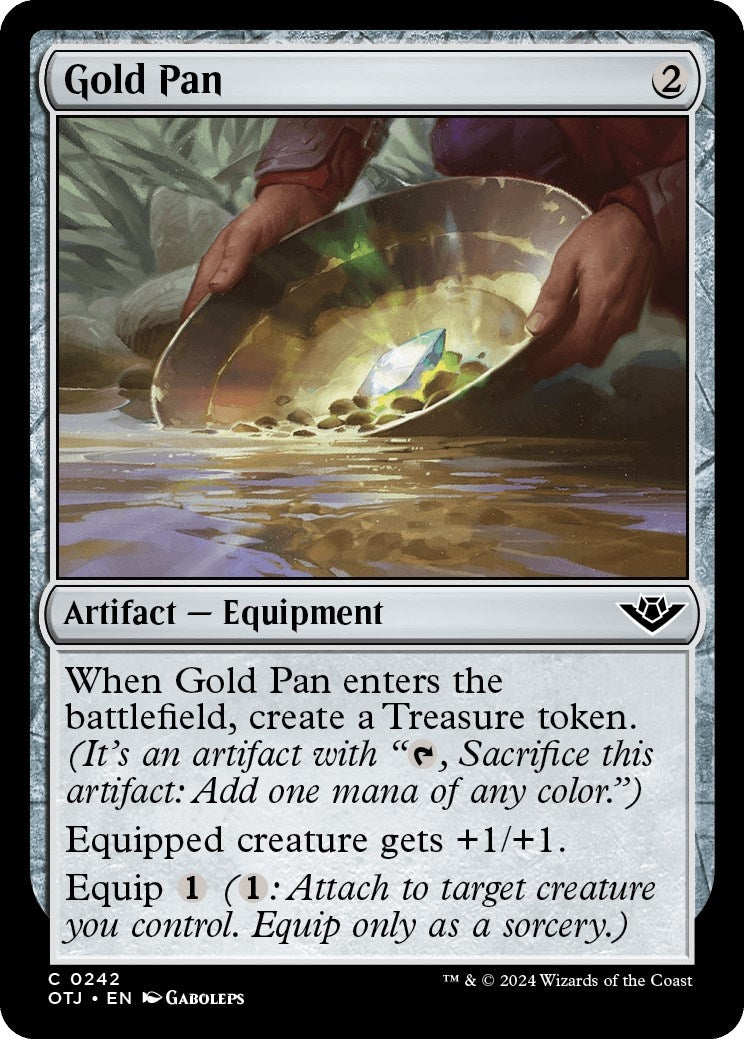 Image for Gold Pan (242) (OTJ) - Magic: The Gathering