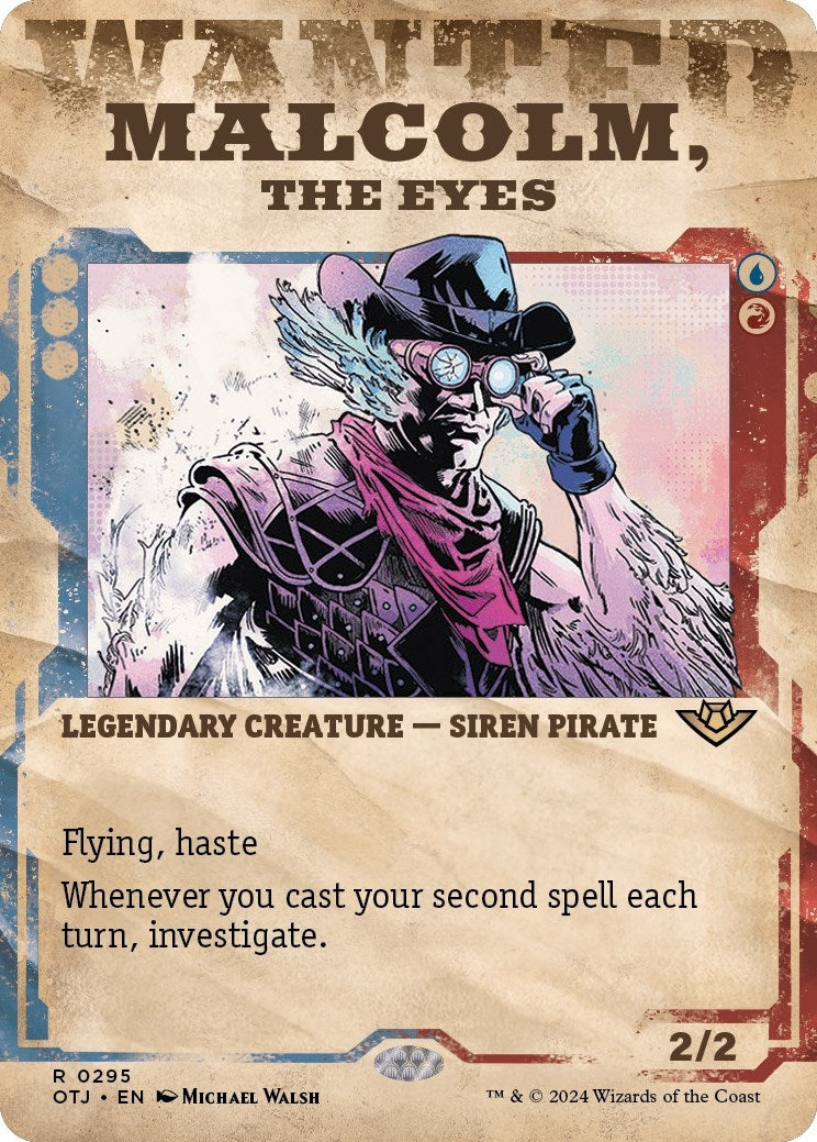 Image for Malcolm, the Eyes (Showcase) (295) (OTJ) - Magic: The Gathering