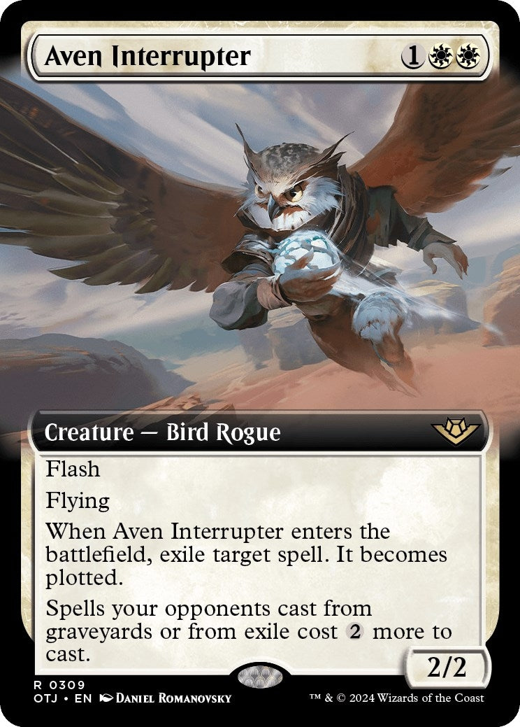 Image for Aven Interrupter (Extended Art) (309) (OTJ) - Magic: The Gathering