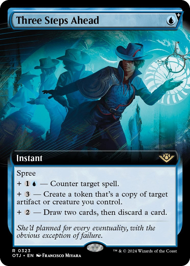 Image for Three Steps Ahead (Extended Art) (323) (OTJ) - Magic: The Gathering