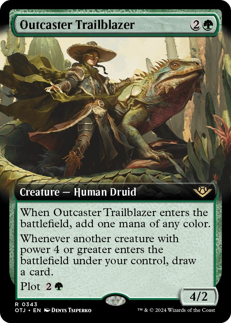 Image for Outcaster Trailblazer (Extended Art) (343) (OTJ) - Magic: The Gathering
