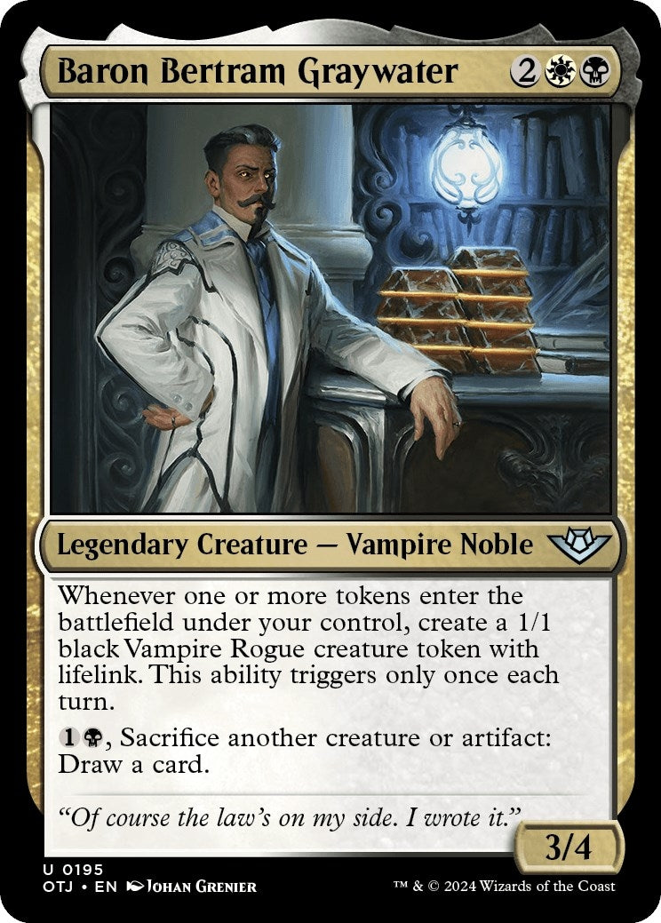 Image for Baron Bertram Graywater (195) (OTJ) - Magic: The Gathering