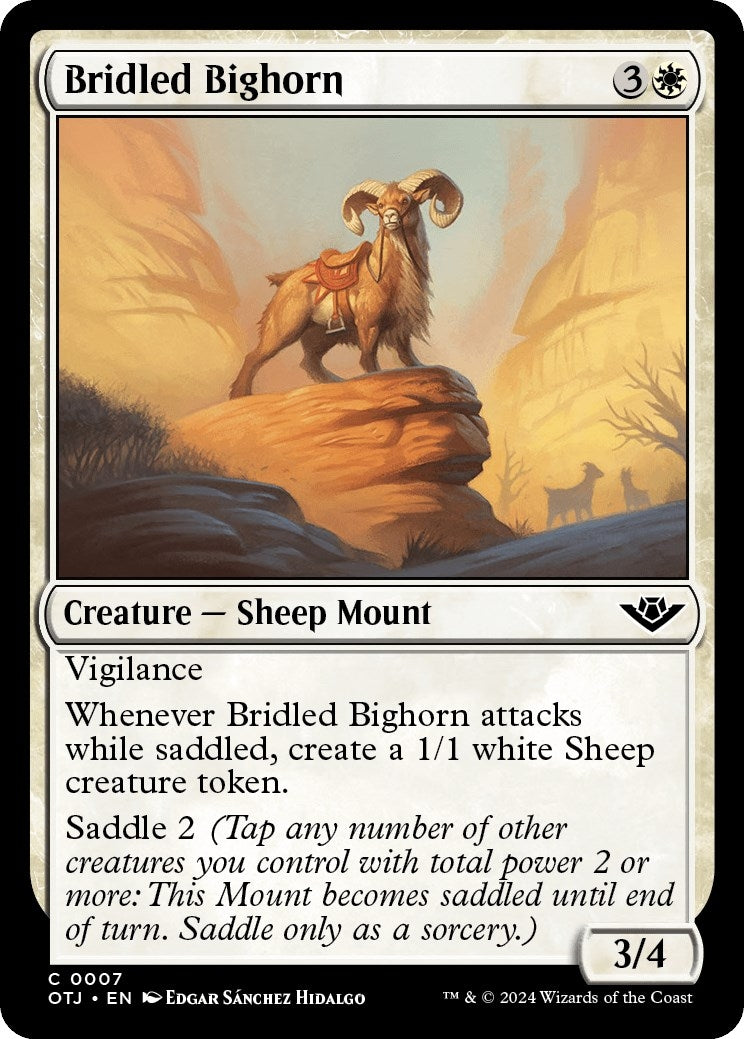 Image for Bridled Bighorn (7) (OTJ) - Magic: The Gathering