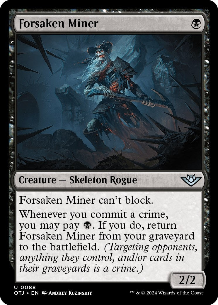 Image for Forsaken Miner (88) (OTJ) - Magic: The Gathering