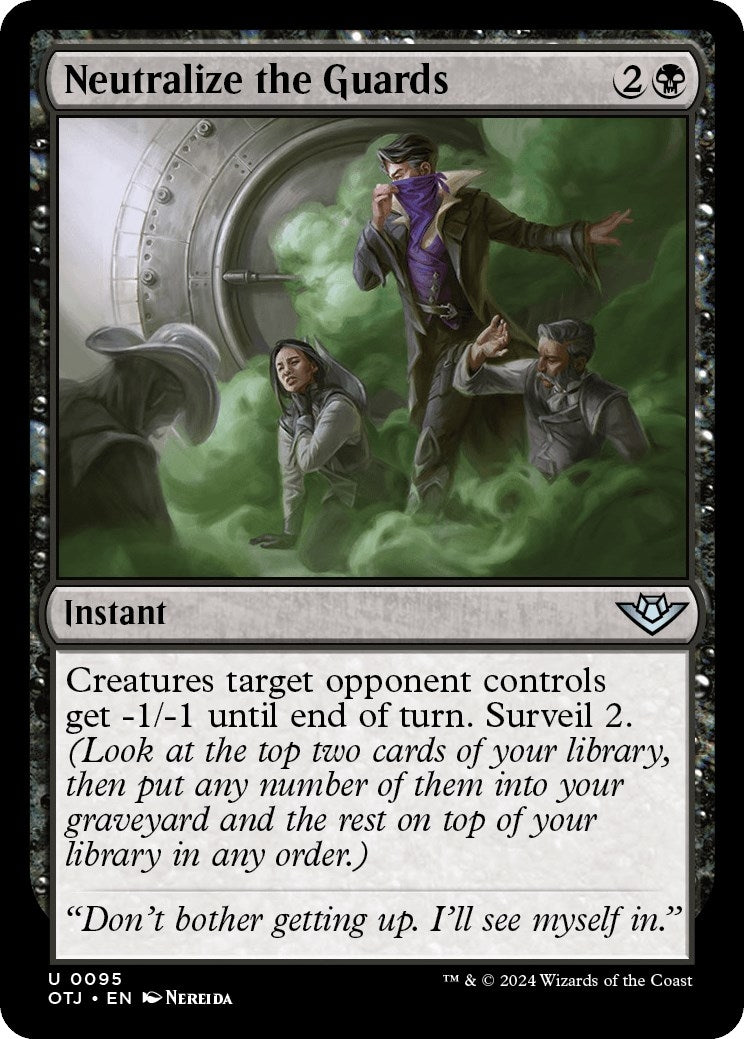 Image for Neutralize the Guards (95) (OTJ) - Magic: The Gathering