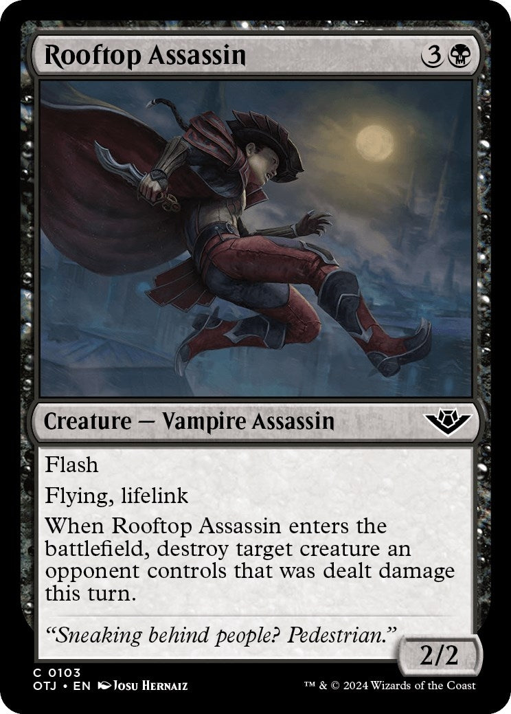 Image for Rooftop Assassin (103) (OTJ) - Magic: The Gathering