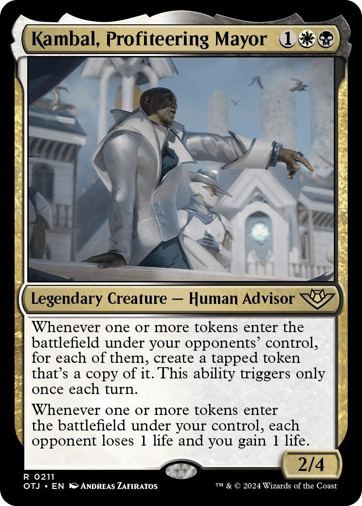 Image for Kambal, Profiteering Mayor (211) (OTJ) - Magic: The Gathering