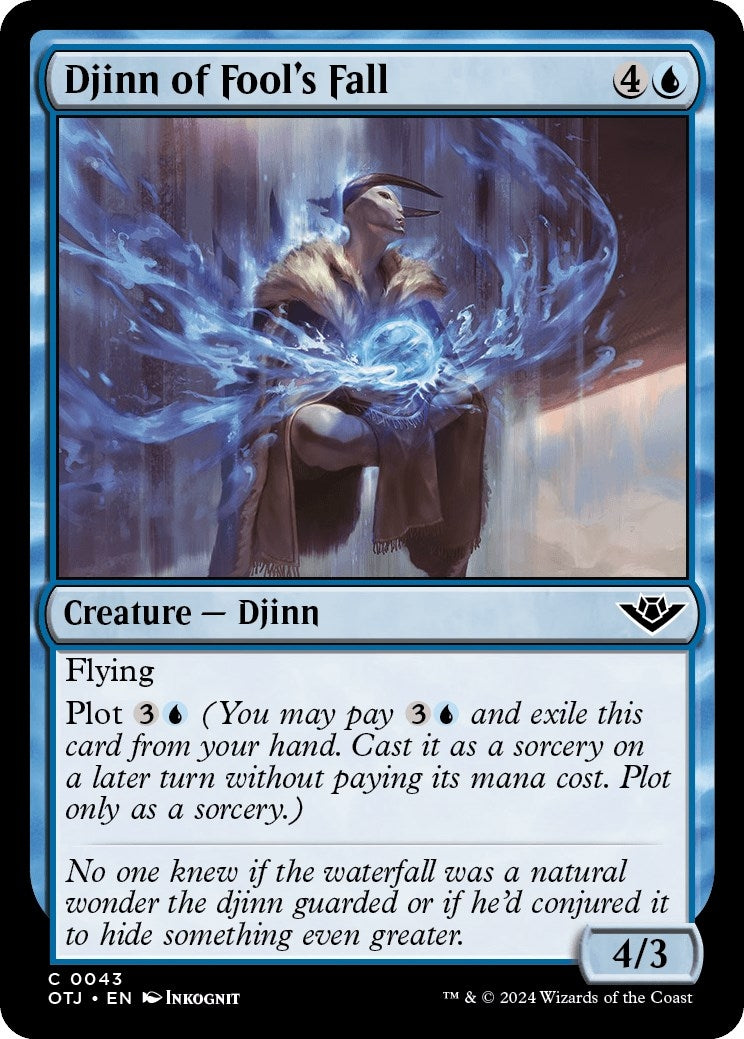 Image for Djinn of Fool's Fall (43) (OTJ) - Magic: The Gathering