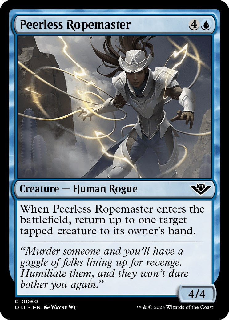 Image for Peerless Ropemaster (60) (OTJ) - Magic: The Gathering