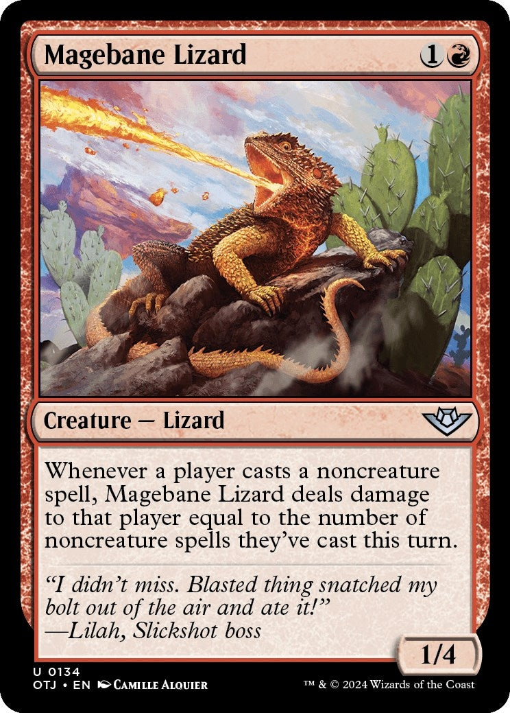 Image for Magebane Lizard (134) (OTJ) - Magic: The Gathering