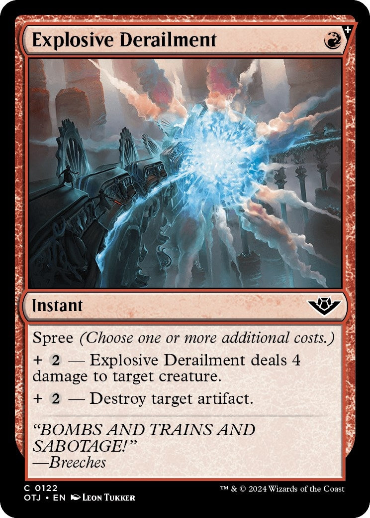 Image for Explosive Derailment (122) (OTJ) - Magic: The Gathering