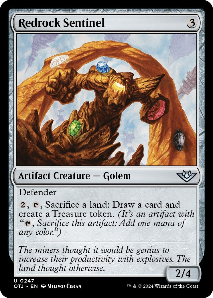 Image for Redrock Sentinel (247) (OTJ) - Magic: The Gathering