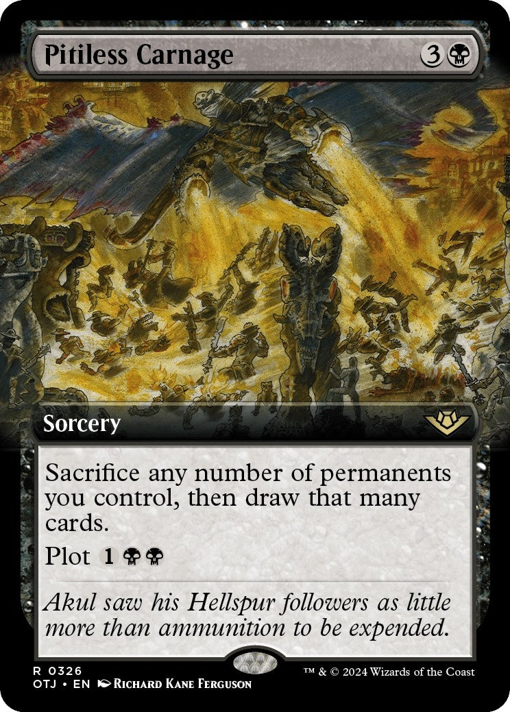 Image for Pitiless Carnage (Extended Art) (326) (OTJ) - Magic: The Gathering