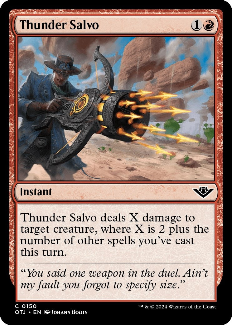 Image for Thunder Salvo (150) (OTJ) - Magic: The Gathering