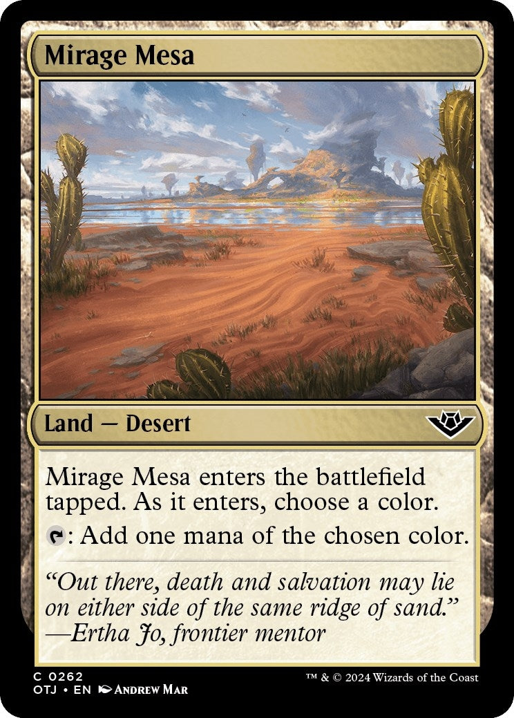 Image for Mirage Mesa (262) (OTJ) - Magic: The Gathering