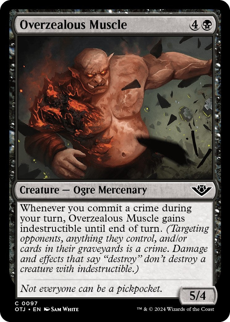 Image for Overzealous Muscle (97) (OTJ) - Magic: The Gathering