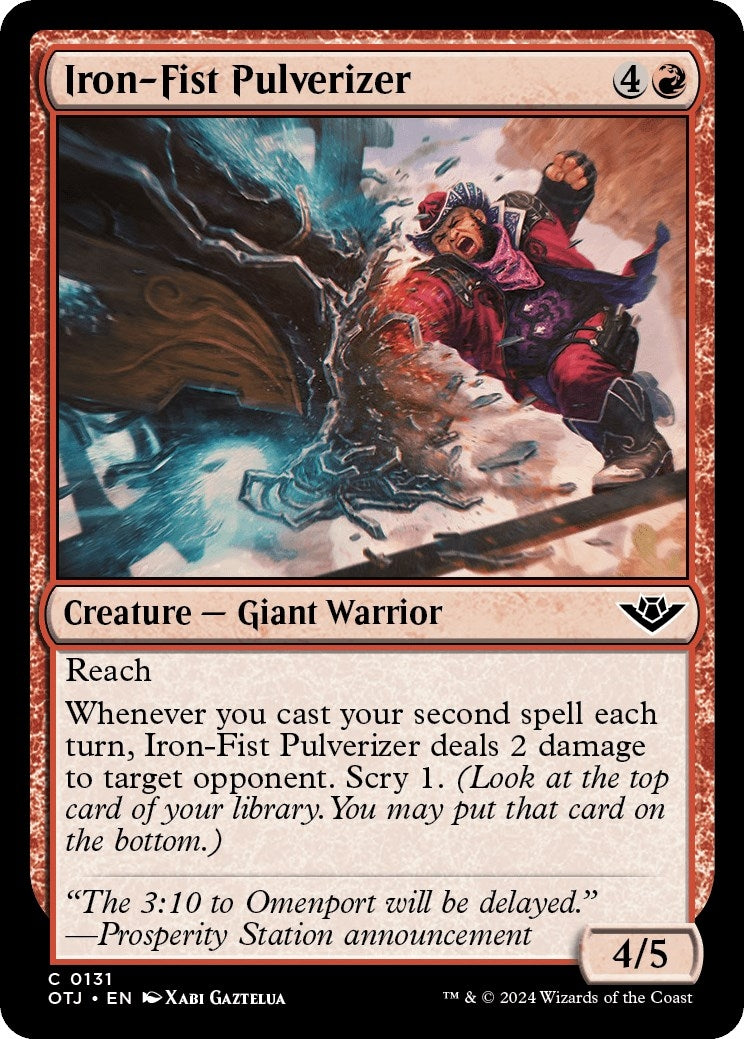 Image for Iron-Fist Pulverizer (131) (OTJ) - Magic: The Gathering