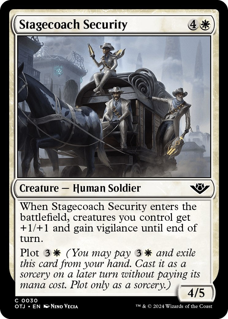 Image for Stagecoach Security (30) (OTJ) - Magic: The Gathering