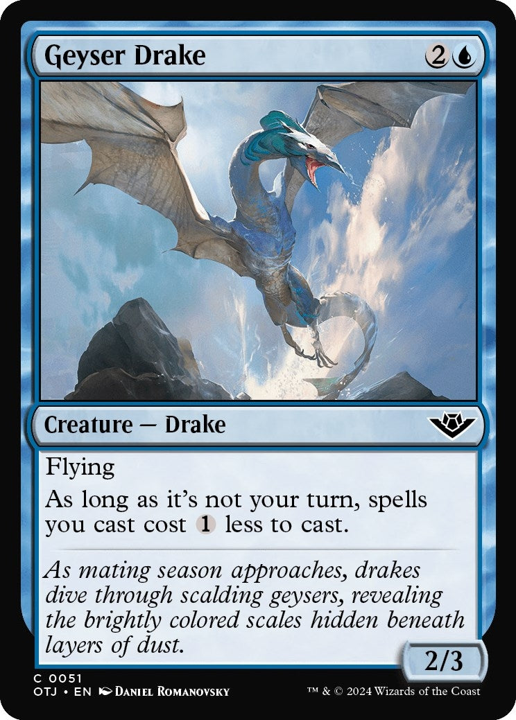 Image for Geyser Drake (51) (OTJ) - Magic: The Gathering